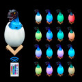 Ночник – светильник Динозаврик в яйце 3D Dinosaur White+RGB Настольная аккумуляторная LED лампа с пультом ДУ