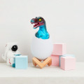 Ночник – светильник Динозаврик в яйце 3D Dinosaur White+RGB Настольная аккумуляторная LED лампа с пультом ДУ