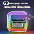 Настольная смарт лампа с беспроводной зарядкой RGB G3 ∙ Ночник аккумуляторный с Bluetooth колонкой