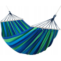 Гамак гавайский хлопковый двухместный, 150 x 200 см садовый с деревянными планками перекладинами для дома, дачи, сада