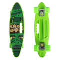Пенни борд Халк Penny board Hulk Детская скейт доска с светящимися колесами Fish Skateboards