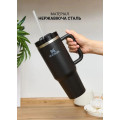 Термокружка Stanley Quencher H2.0 FlowState 1,18 л • Вакуумная кружка с крышкой 3-в-1 и трубочкой