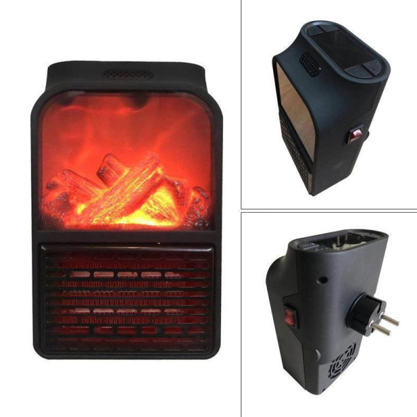 Дистанционный портативный обогреватель с LCD дисплеем и имитацией камина FLAME HEATER 1000 ВТ PR3