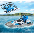 Интерактивная детская игрушка Катер дрон - машинка - квадрокоптер 3 в 1 ∙ Лодка BOLT CH405 на радиоуправлении