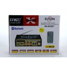 Домашний стерео-усилитель мощности звука AMP 802 BT