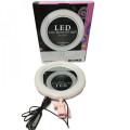 Кольцевая светодиодная LED лампа UKC Ra-95, 26 см + зеркало без штатива | Кольцевой свет