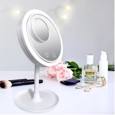 Зеркало Косметическое С LED Подсветкой и Вентилятором Beauty Breeze Mirror