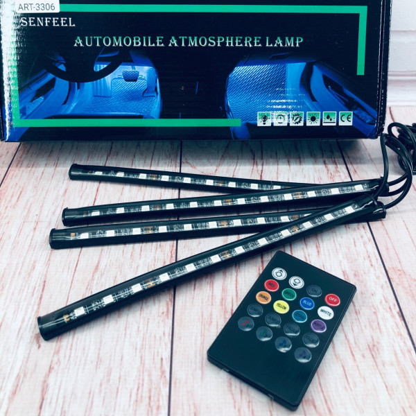 Универсальная автомобильная Rgb подсветка Led влагозащитная | Подсветка ковриков, автотюнинг