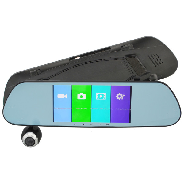 Зеркало регистратор V9TP 3 камеры 1080р Full HD 5 дюймов