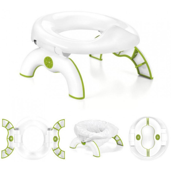 Детский дорожный горшок-туалет 2в1 Go Potty, накладка на унитаз