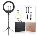 Кольцевая LED лампа SLP-G500 45 см 3 крепления телефона с пультом 220V| Селфи лампа| LED кольцо