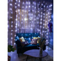 Гирлянда штора на окно 212 LED 3х2м Холодный белый цвет свечения, с коннектором