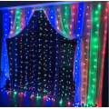 Гирлянда штора Водопад на окно Разноцветная 4 цвета свечения, 3х2м 240 LED с коннектором
