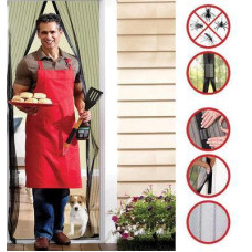 Антимоскитная сетка на магнитах Magic Mesh Шторка от насекомых в дверной проем, 100*190