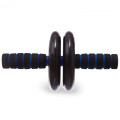 Ролик - тренажер для пресса с ковриком Double wheel Abs health abdomen round ∙ Гимнастическое спортивное фитнес колесо