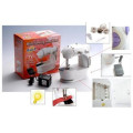 Швейная мини машинка Mini Sewing Machine SM-202A 4 в 1 портативная домашняя машинка для шитья, от сети / батареек / педали