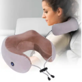 Массажная подушка U-shaped Massage pillow для шеи и спины инфракрасный роликовый массажер