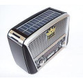 Радиоприемник Golon RX-455S Solar с солнечной панелью Портативная колонка с радио, MP3, USB