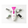 Женский эпиляторGemei GM-7006 4 в 1 с насадками для педикюра
