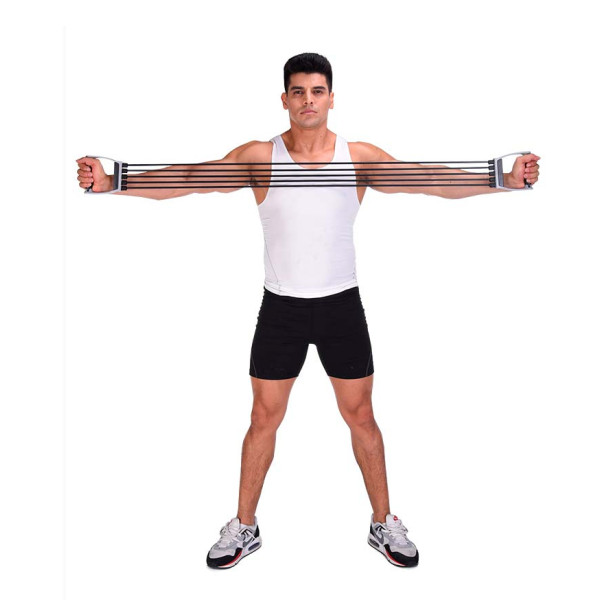 Эспандер грудной плечевой резиновый тренажер для плечей и спины Profi