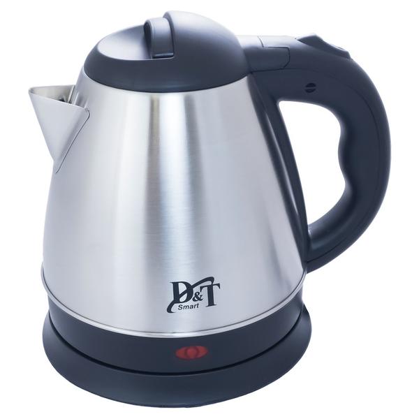 Электрочайник D&t Dt-8122 1.2 Л Электрический Чайник Металлический Серебряный