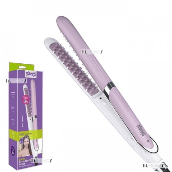 Выпрямитель утюжок щипцы для волос профессиональный с керамическим покрытием DSP 10134 63Вт Pink