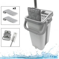Швабра з відром комплект Scratch Cleaning Mop G3 Middle з автоматичним віджимом і складною ручкою