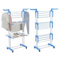 Сушилка для белья, вещей, одежды складная на колесиках