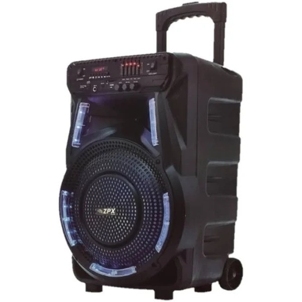 Колонка портативная Сабвуфер на аккумуляторе с микрофоном ZPX ZX-7773 (USB · Bluetooth · FM) Акустика 80W