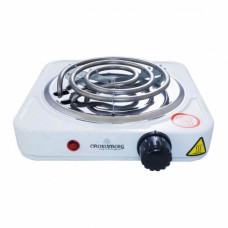 Плита Crownberg CB-3740 настольная электрическая однокомфорочная спиральная белая Плита Crownberg CB-3740 настольная электрическая однокомфорочная спиральная белая
