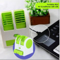 Вентилятор настольный с множественной направленностью воздуха / Вентилятор 3 в 1 · Охладитель · Освежитель · Ароматизатор воздуха с ароматическими шариками в комплекте Mini Fan MY-0199