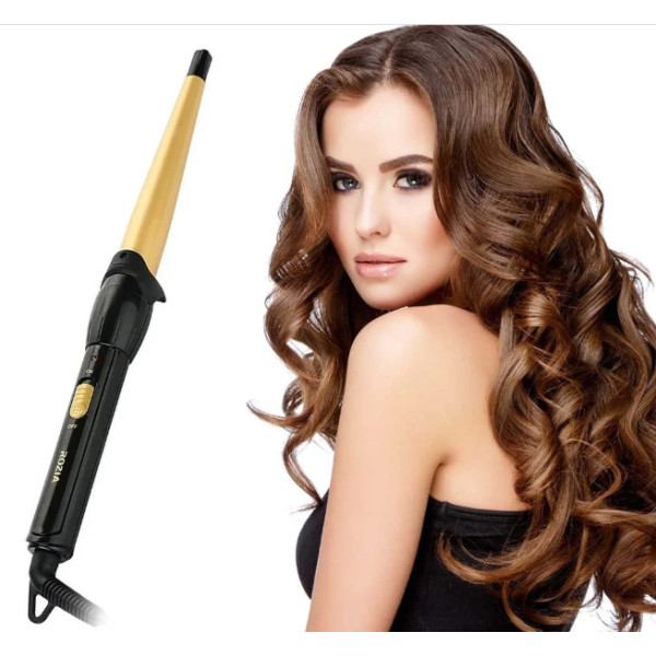 Профессиональная конусная плойка для завивки волос Rozia HR-713