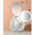 Органайзер для косметики Яйцо с зеркалом с LED подсветкой