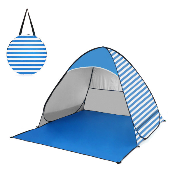 Палатка автоматическая пляжная Stripe 150 х 165 х 110 см · Самораскладывающаяся туристическая палатка с защитой от ультрафиолета Upf 50+ в чехле
