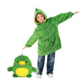 Детская толстовка – плед с рукавами Huggle Pets Hoodie для детей 3 в 1 · Подушка + Игрушка + Худи · Универсальный размер до 150 см