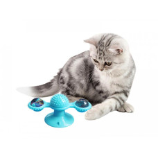 Игрушка для кота интеллектуальная Rotate Windmill · Игрушка - спиннер для кошек Мельница с щеткой для зубов