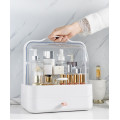 Органайзер для косметики Cosmetic Storage Box · Настольный переносной бокс – стойка для хранения косметики с ручкой, белый /розовый /зеленый