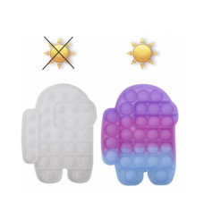 POP IT меняющий цвет на солнце · Игрушка – антистресс Popit · Сенсорная пупырка Поп Ит Попит Хамелеон