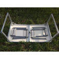 Стол алюминиевый Усиленный с 4 стульями складной для пикника · Стол – чемодан раскладной туристический со стульями