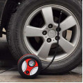 Компрессор автомобильный портативный Мини КОЛЕСО Air Pump 250 psi · Воздушный компрессор для шин электрический · Авто-насос для подкачки колес с манометром и набором иголок Air Compressor 12V