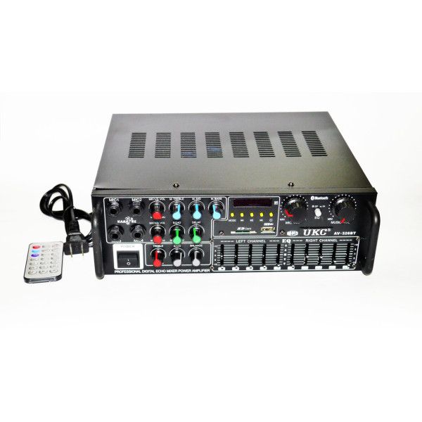 Усилитель мощности звука UKC / MAX AV-326BT Bluetooth + Караоке