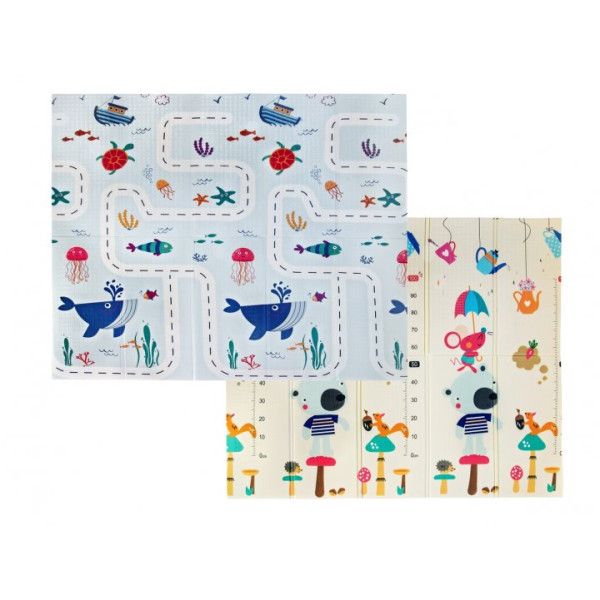 Детский складной развивающий термо коврик двусторонний 