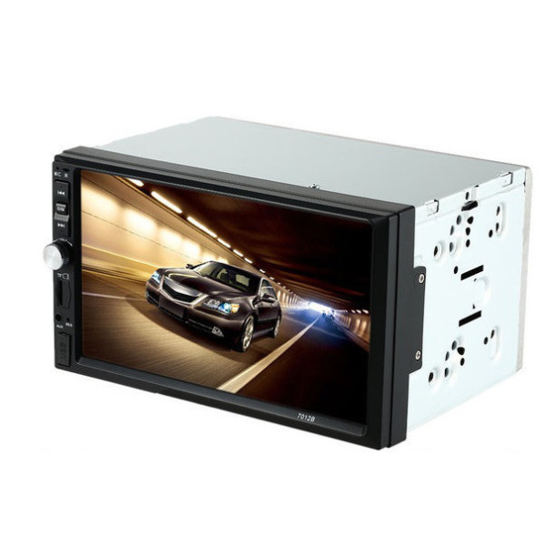 Автомобильная магнитола MP5 2DIN 7012 USB ∙ Bluetooth + Автомагнитола универсальная с рамкой + Пульт ДУ + Пульт на руль