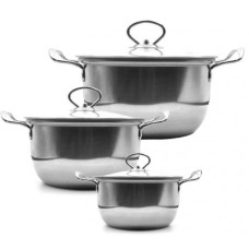 Набор кастрюль ∙ Unique UN-5071 ∙ 6 предметов ∙ Нержавеющая сталь ∙ Термостойкие стеклянные крышки Набор кастрюль ∙ Unique UN-5071 ∙ 6 предметов ∙ Нержавеющая сталь ∙ Термостойкие стеклянные крышки