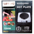 Электроплита одноконфорочная Rainberg RB-777 1200 Вт ∙ Электрическая плита компактная переносная на одну конфорку