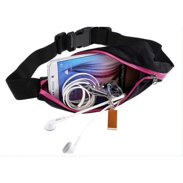 Спортивная сумка на пояс для бега Go Runners Pocket Belt ∙ Спортивный органайзер с карманами ∙ Поясная спортивная сумка