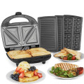 Сендвичница – мультимейкер DOMOTEC MS-7704 4 в 1: Бутербродница / Вафельница / Гриль / Орешница