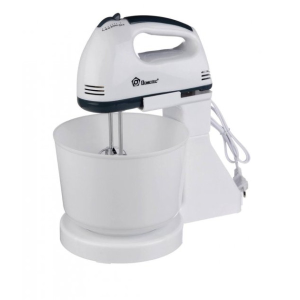 Миксер DOMOTEC MS-1366 с чашей 2 в 1: ручной / стационарный ∙ 7 режимов