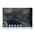 Индукционная двухконфорочная плита Domotec MS-5862 ∙ Электроплита на 2 конфорки 4000 Вт