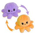 Мягкая игрушка Осьминожка – перевертыш ∙ Двусторонний осьминог настроение 2 в 1 ∙ 20 x 20 x 10 см
